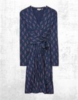 Womens Fat Face Delphine Ink Ditsy Jersey Dress in Navy (A Bit Defect) - 12 Long