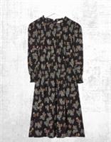 Womens Fat Face LS Krishan Craft Floral Jersey Dress in Black (A Bit Defect) - 12 Regular