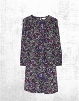 Womens Fat Face Long Sleeve Annie Inspirit Floral Dress in Black - 10 Long