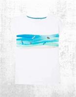 Womens Fat Face T-Shirt Short Sleeve Surf Graphic Cotton White (A Bit Defect) - 12 Regular
