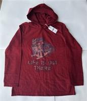 Fatface Boys Hooded Burgundy Vehicle Graphic T-Shirt Age 11-12 Years *BNWT*