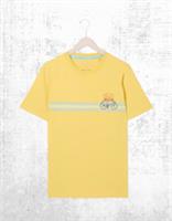 Mens Fat Face Cotton Short Sleeve Printed Jersey T-shirt Yellow (A Bit Defect) - M Regular