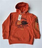 Fatface Boys Orange Land Rover Sweat Hoodie Age 6-7 Years *BNWT*