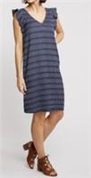 BNWT FAT FACE TORI NAVY BLUE STRIPE A LINE SLIP ON DRESS SIZE UK 10 RRP &pound;55 - 10 Regular