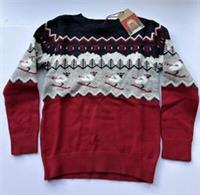 Fatface Boys Red Ski Sheep Scene Knitted Jumper Age 11-12 Years *BNWT*
