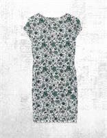 Womens Fat Face Iris Sketched Floral Print Jersey Dress in Ivory - 12 Long