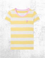Womens Fat Face Cotton Jersey Scoop Neck Natalie T-Shirt Yellow (Defect) - 14 Regular