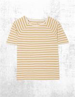 Womens Fat Face Short Sleeve Skylar Stripe Top Cotton Yellow (A Bit Defect) - 10 Regular