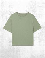 Womens Fat Face Short Sleeve Cotton Blend Boxy T-Shirt Green (A Bit Defect) - L Regular