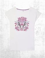 Womens Fat Face EVA Zebra Graphic T-shirt in White (A Bit Defect) - 12 Regular