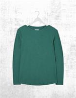 Womens Fat Face Organic Bree Long Sleeve Casual Cotton T-shirt Green (Defect) - 8 Regular
