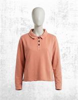Womens Fat Face Jersey Long Sleeve Button Up Shirt Dusky Pink (Defect) - 14 Regular