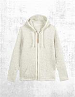 Womens Fat Face Newbury Textured Zip Through Hoodie Natural (A Bit Defect) - 10 Regular