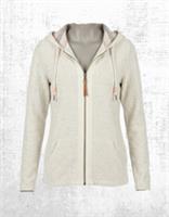 Womens Fat Face Long Sleeve Zip Hemsby Textured Through Hoodie Ivory (Defect) - 12 Regular