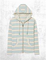 Womens Fat Face Daisy Zip Through Hoodie Multi Ivory Pockets (A Bit Defect) - M Regular