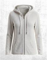 Womens Fat Face Long Sleeve Hemsby Textured Zip Through Hoodie Natural (Defect) - 12 Regular