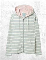 Womens Fat Face Long Sleeve Hemsby Textured Zip Through Hoodie Stripe (Defect) - 10 Regular