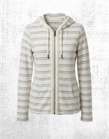 Womens Fat Face Texture Zip Through Hoodie Multi Ivory (A Bit Defect) - 12 Regular