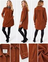 Womens Fat Face Long Sleeve Harper Cord Shirt Dress Rose Brown (A Bit Defect) - 12 Regular
