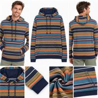 Mens Fat Face Long Sleeve Trescowe Chest Stripe Sweat Hoodie Multi (Defect) - XL Regular