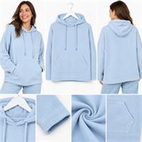Womens Fat Face Long Sleeve Luna Blue 100% Cotton Hoodie Light Blue (Defect) - M Regular