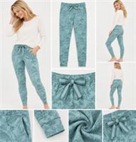 Womens Fat Face Pyjama Leggings Ellie Woodland Bottoms Green (A Bit Defect) - 8 Regular