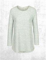 Womens Fat Face Somerton Textured Crew Neck Long Sleeve Jumper Mint Green - 8 Regular