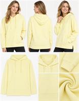 Womens Fat Face Long Sleeve Luna Blue 100% Cotton Hoodie Lemon Yellow (Defect) - L Regular