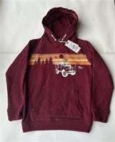 Fatface Boys Claret Land Rover Glow In Dark Hoodie Age 10-11 Years *BNWT*