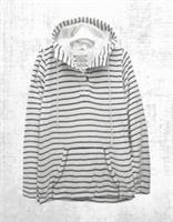 Womens Fat Face Stripe Whitstable Popover Cotton Hoody Ivory (A Bit Defect) - 12 Regular