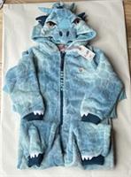 Fatface Boys Ice Blue Dragon Fleece All In One Age 8-9 Years *BNWT*