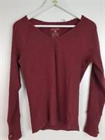 Fat Face Womens Ribbed V-Neck Long Sleeve T-Shirt Size 14 BNWT F2 - 14 Regular