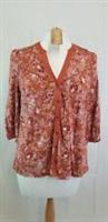 Fat Face Burnt Orange Petra Fleur Meadow Top Size 10 BNWT - 10 Regular