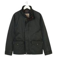 FatFace Mens Broadsands Wax look Jacket (Charcoal) (XX Large) - 2XL Regular