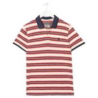 FatFace Mens Worthing Stripe Polo Shirt (Ecru) (Small)
