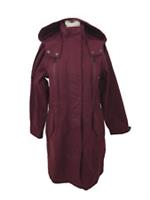 Fat Face Women's Jacket Size 10 Dark Red Hooded Waterproof Pockets Zip New F1 - 10 Regular