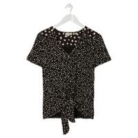 FatFace Womens Avril Double Spot T-Shirt (Black)