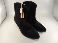 Fat Face Black Suede Ankle Boots Abilene Western Cowboy Size 8 BN