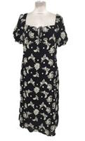 Copper & Black Women's Dress Size 14 Black & White Embroidery Milkmaid New F1 - 14 Regular