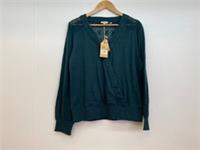Fat Face Remi Wrap Top Teal Green UK 14 BNWT - 14 Regular