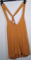 Ladies Fatface Harriet Halter Knitted Top, Yellow, Size 22 *Some Imperfections* - 22 Regular