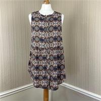 Fat Face Evie Kaleidoscope Longline Blouse Top Uk 10 BNWT Boho Hippie - 10 Regular