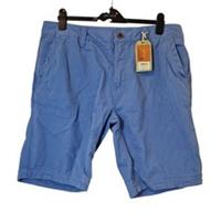 Fat Face Shorts Cove Flat Front Light Blue Cotton UK 38 - NEW with Tags, RRP &pound;46