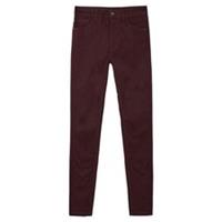 FatFace Womens Skye Skinny Trousers Dark Plum Casual Activewear Size 6 (RRP &pound;45)