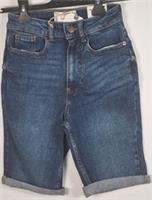 Fat Face Bisley Bermuda Denim Shorts - Mid Blue - UK Size 6, New With Tags - 6 Regular