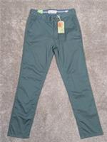 FatFace Mens Chinos W30 L32 Green Stretch Cotton Trousers Casual BNWT - 32 Regular