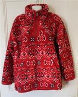 Red Mix FatFace Shelter Half Neck Zip Fleece Top - size 8 - new with tag - 10 Regular