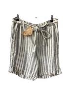 Fat Face Shorts, UK Size 12, Lily Linen Blend Striped Shorts, BNWT
