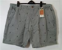Fat Face Shorts Men's Cove Boat Embroidered Light Sage Size UK W38 Leg 8.5 - NEW - 38 Regular