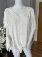 FatFace Blouse Top Size 16 Sarah Broderie Tie Blouse BNWT RRP 39.50 - 16 Regular